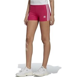Adidas 3 Stripes Womens Size Small Booty Shorts Original Magenta Pink Pull On